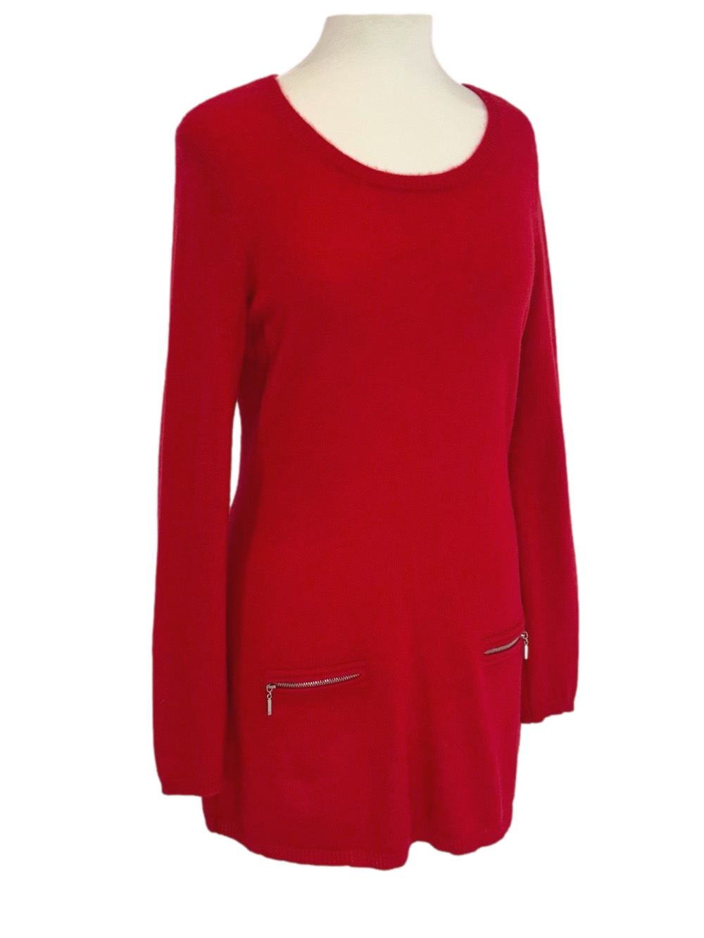 Peck & Peck red cashmere dress
